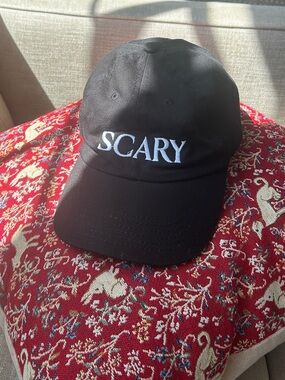 Black "SCARY" Embroidered Baseball Cap